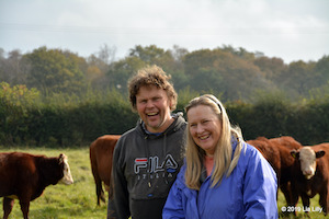 Farmers, John Pimlott, Pat Pimlott, Hereford Cross South Devon Cattle, Grass fed beef, Shropshire farm, Farm Shop, Farming for wildlife, Shropshire beef